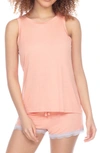 Honeydew Intimates All American Shortie Pajamas In Soft Coral