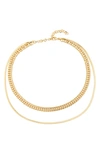 EYE CANDY LOS ANGELES ZOEY LAYERED CHAIN NECKLACE
