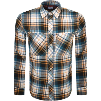 Paul Smith Ps By  Checked Long Sleeve Shirt Blue