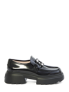 Roger Vivier Wallaviv Strass Buckle Loafers In Patent Leather In Black