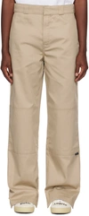 Palm Angels Reversed Waistband Chino Pants In Beige