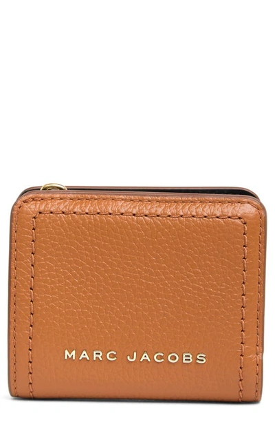 Marc Jacobs Mini Compact Wallet In Smoked Almond
