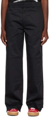 Palm Angels Monogram Nylon Parachute Pants In Black Brown