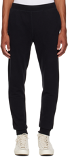 Sunspel Minimal Cotton Sweatpants In Bkaa Black