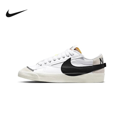 Nike 耐克女鞋2022新款大勾休闲鞋blazer开拓者低帮板鞋dq1470-101 In White