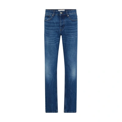 Ami Alexandre Mattiussi Straight Fit Jean Blue For Men In Used_blue