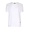 DOLCE & GABBANA COTTON T-SHIRT WITH RIPS