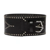 Isabel Marant Stud-embellished Leather Belt In Black_silver