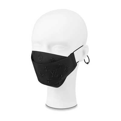 Louis Vuitton Monogram Mesh Mask Cover In Noir