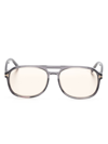 Tom Ford Pilot-frame Sunglasses In Grey
