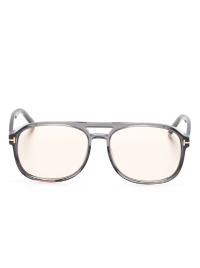Tom Ford Pilot-frame Sunglasses In Grey