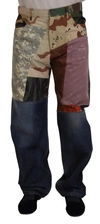 Dolce & Gabbana Multicolor Silk Patchwork  Denim Jeans In Multicolor