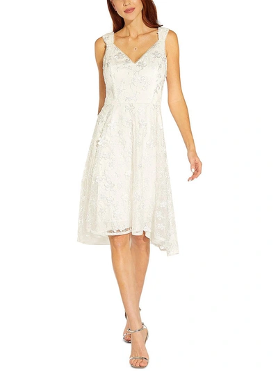 Adrianna Papell Womens Lace Embroidered Cocktail And Party Dress In Multi