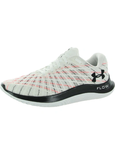 Under Armour Flow Velociti Wind Womens Bluetooth Performance Smart Shoes In White