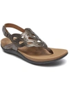 Rockport Ridge Toe Post Womens Thong Ankle Strap Slingback Sandals In Gold