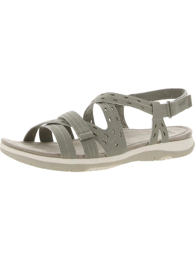 EARTH ORIGINS SASS 3 WOMENS FAUX LEATHER CASUAL STRAPPY SANDALS