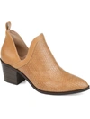 Journee Collection Terri Womens Block Heel Ankle Booties In Multi