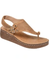 Journee Collection Journee Mckell Wedge Sandal In Brown