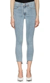 Rag & Bone Portland 5 Pocket Style High Rise Ankle Skinny Jeans In Blue