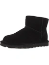 Bearpaw Alyssa Womens Suede Cold Weather Shearling Boots In Black
