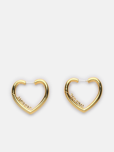 Ambush Gold Brass Mini Heart Earrings