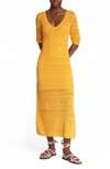 Rag & Bone Renee Maxi Dress In Yellow