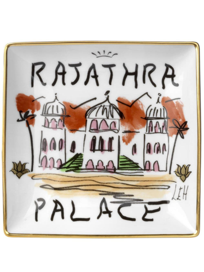 Ginori 1735 Designer Squared Vide Poche Rajathra Palace In White