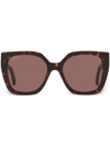 Gucci Gg1300s 002 Square Sunglasses In Brown
