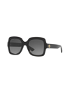 Gucci Logo-plaque Square-frame Sunglasses In Schwarz