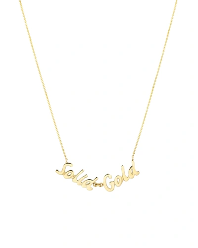 Roxanne First Solid Gold Handwriting Necklace