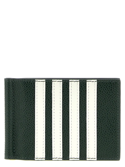 Thom Browne 4 Bar Wallets, Card Holders Green