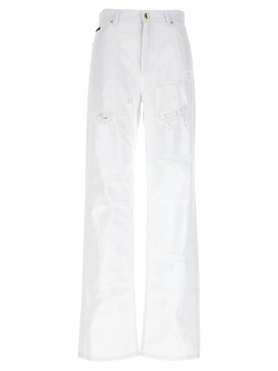 DOLCE & GABBANA BOYFRIEND JEANS WHITE