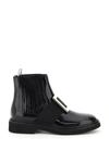 Roger Vivier Viv Rangers Met Buc Chels Bootie 25 In Black