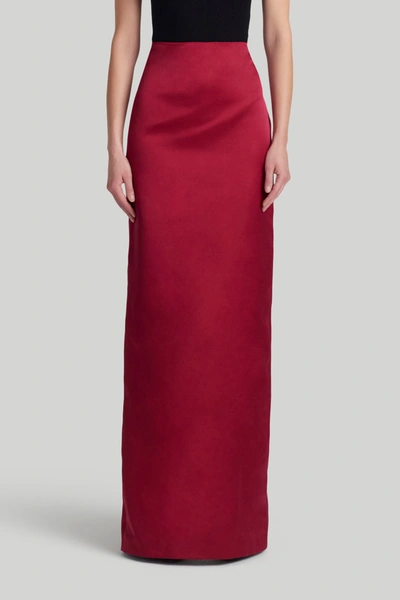 Altuzarra Saria Silk Maxi Skirt In Syrah