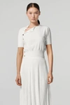 Altuzarra Mini Minamoto Buttoned Crop Top In Natural White