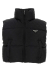 PRADA PRADA TRIANGLE LOGO PLAQUE PADDED VEST