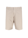 Fay Light Beige Stretch-cotton Bermuda Shorts In Beige