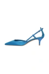 Lella Baldi Blue Blue Leather Pumps