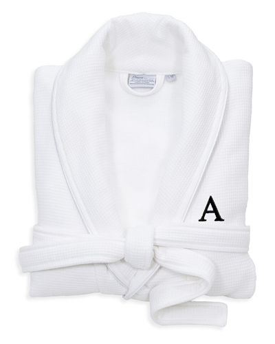 Linum Home Textiles Monogrammed Waffle Large/x-large Terry Bathrobe