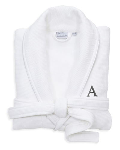 Linum Home Textiles Monogrammed Waffle Large/x-large Terry Bathrobe