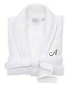 LINUM HOME TEXTILES LINUM HOME TEXTILES MONOGRAMMED WAFFLE LARGE/X-LARGE TERRY BATHROBE