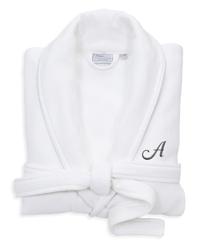 Linum Home Textiles Monogrammed Waffle Large/x-large Terry Bathrobe, (a-z)