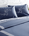 Montague & Capulet Monogrammed Haute Hotel Queen Duvet Set, (a-z)