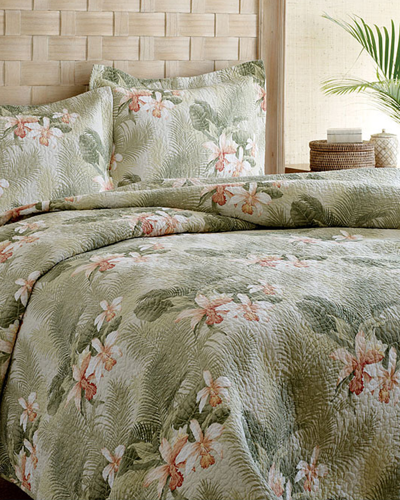 Tommy Bahama Tropical Orchid Quilt Set