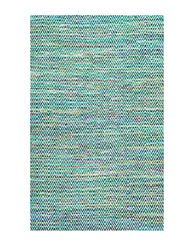 Nuloom Hand Woven Chevron Rochell In Green