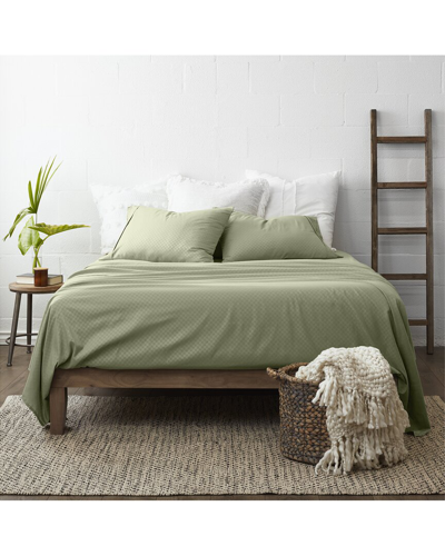Home Collection Premium Striped Embossed 4pc Bed Sheet Set