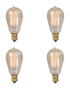 BULBRITE BULBRITE SET OF 4 INCANDESCENT NOSTALGIC BULBS