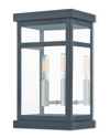 Livex Lighting Livex Hopewell 2 Light Bk Outdoor Wall Lantern