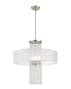 Livex Lighting Livex Bella Vista 4 Lt Brushed Nickel Pendant Chandelier