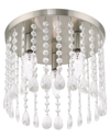 Livex Lighting Livex Elizabeth 3 Light Brushed Nickel Ceiling Mount